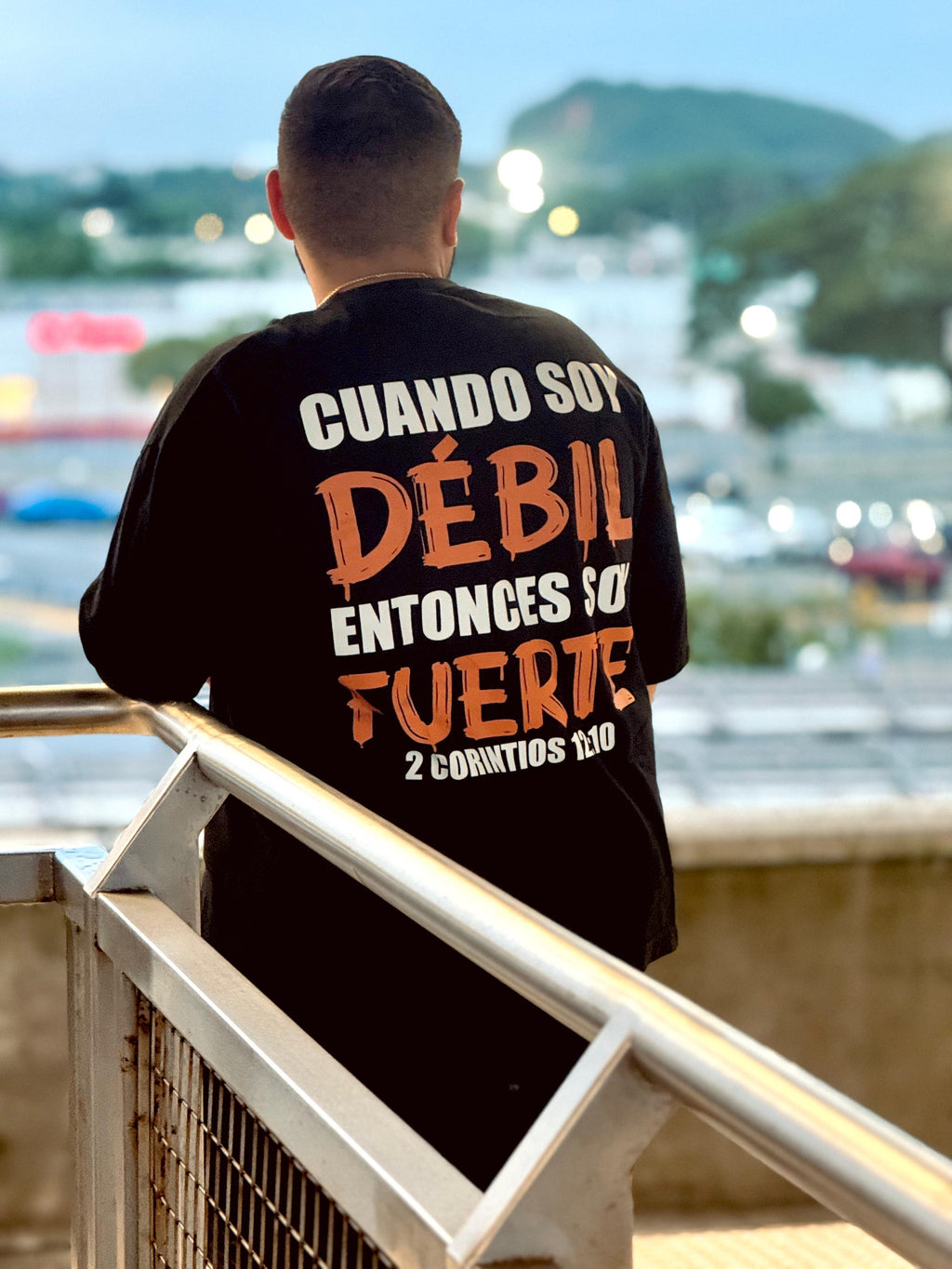 2 Corintios 12:10 negra oversize