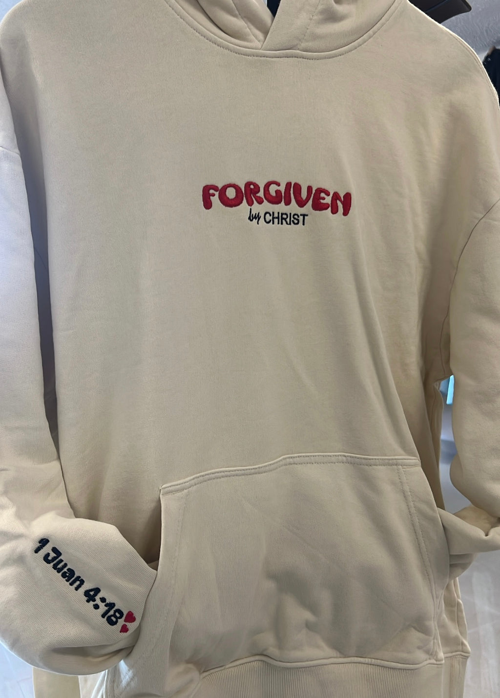 Hoodie 1 Juan 4:18 ❤️