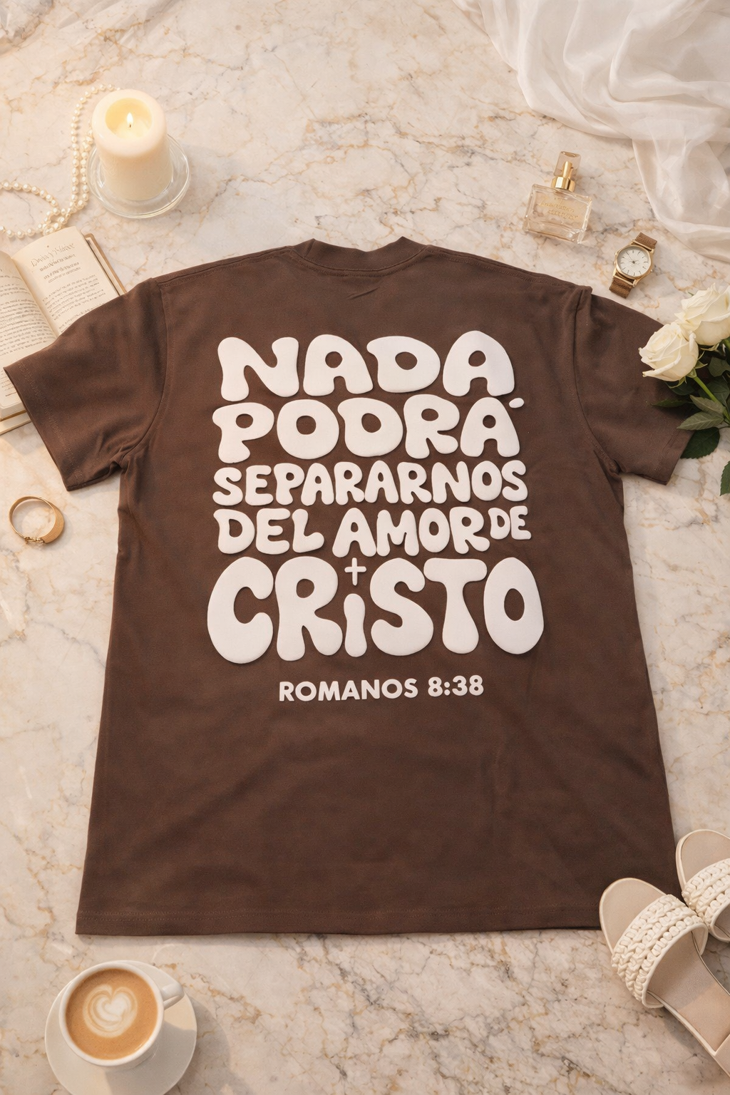 Romanos 8:38 Tee 🤎