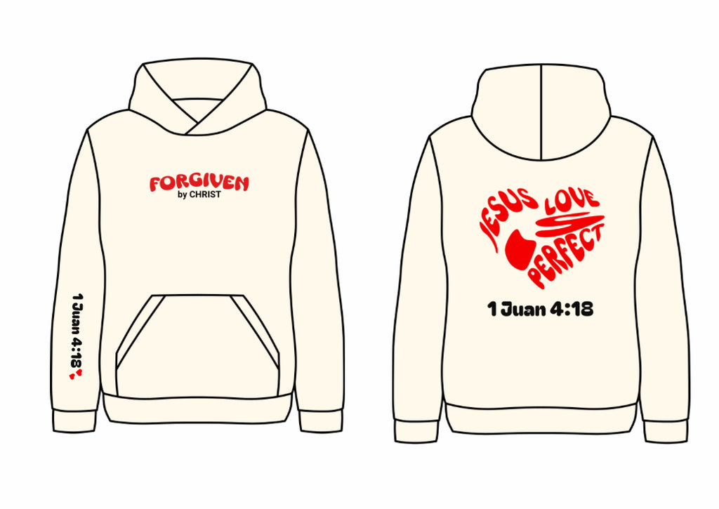Hoodie 1 Juan 4:18 ❤️