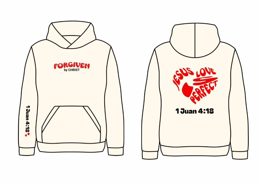 Hoodie 1 Juan 4:18 ❤️